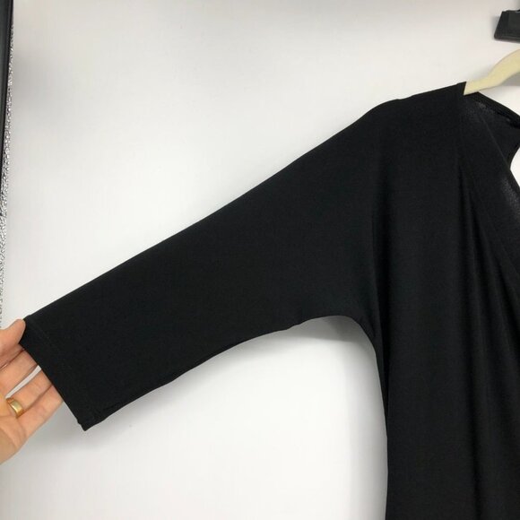 Mesmerize Black Surplice Neckline Half Sleeve Lisa Midi Dress size M - Picture 8 of 16